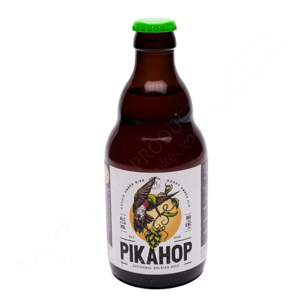 Flesje Pikahop - Hoppig amber bier 5,5 % (33 cl)